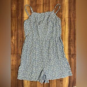 Floral Blue Women’s Romper